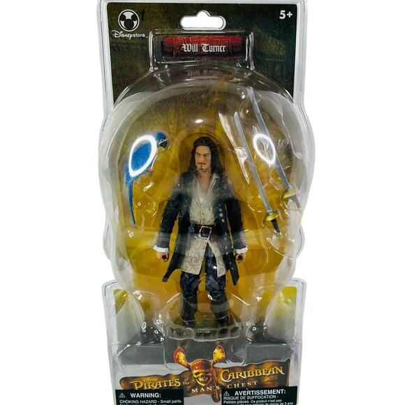 Pirates of the Caribbean Dead Mans Chest Will Turner action figure Disneystore - Picture 5 of 9